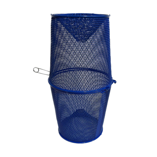 Minnow Trap 1/4-For crawfish, minnow 1/4 mesh, blue coated metal, 16 –  Lee Fisher Sports