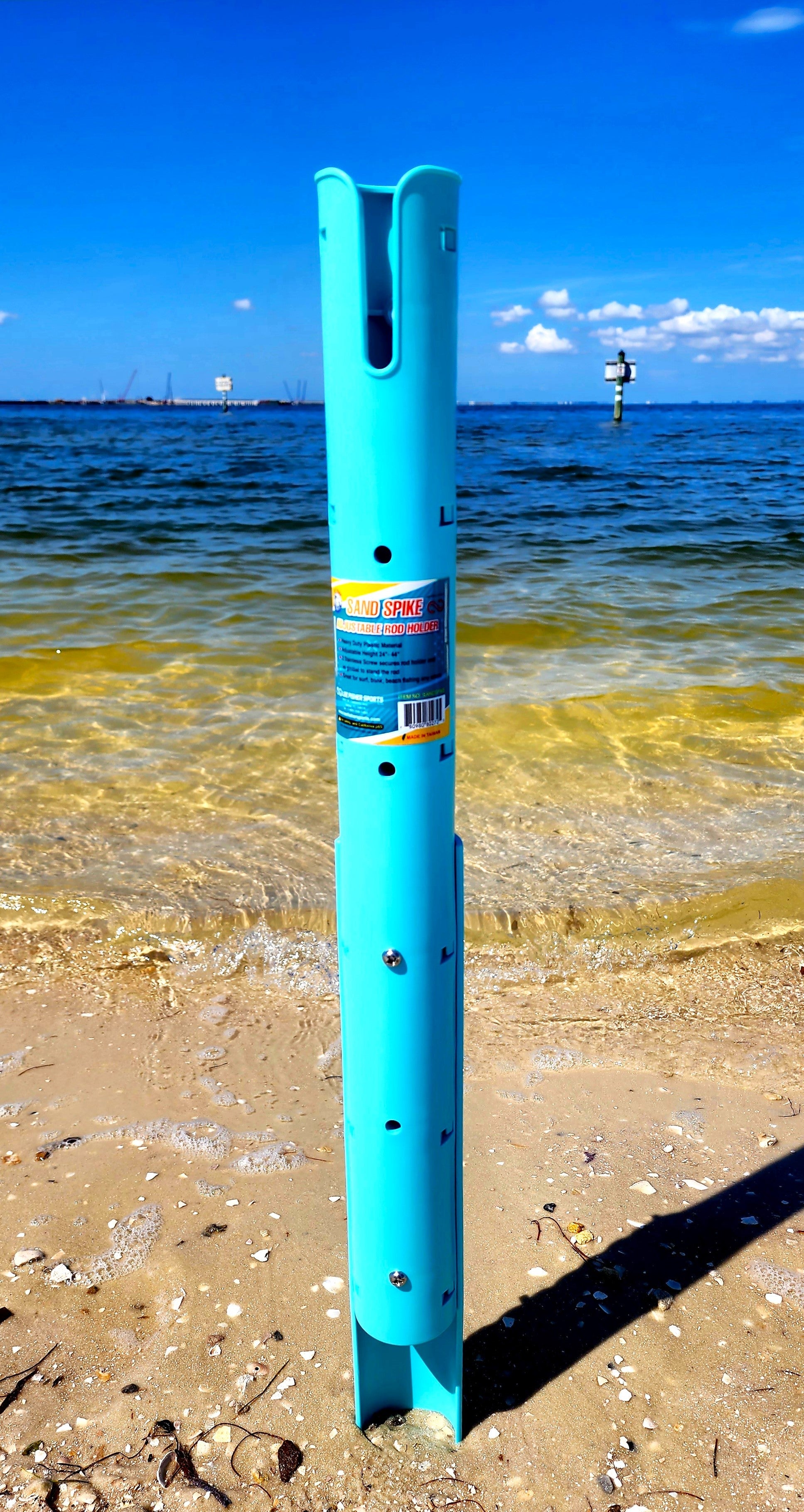 SAND SPIKE ROD HOLDER-Great for surf, beach, bank fishing from 24' expand  to 44